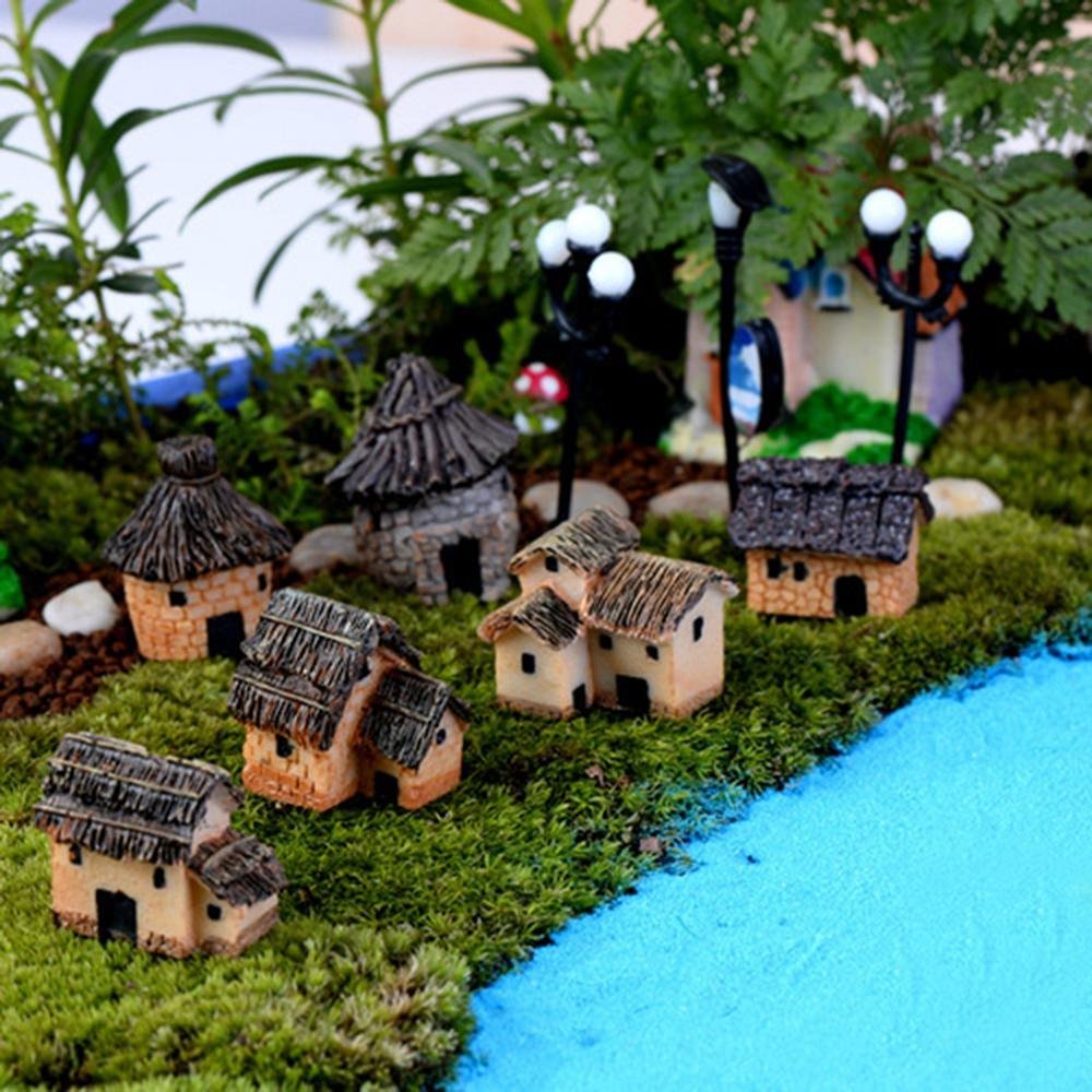 8-Designs-Mini-Resin-Cottages-Miniature-Village-Houses-Landscaping-Fairy-Garden-Bonsai-Pot-Decorative-Figurines-20210310-045205.jpg Mini Resin Cottages Miniature Village Houses Landscaping - Image 1
