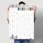 2020 365 days Paper Wall Calendar Daily Planner